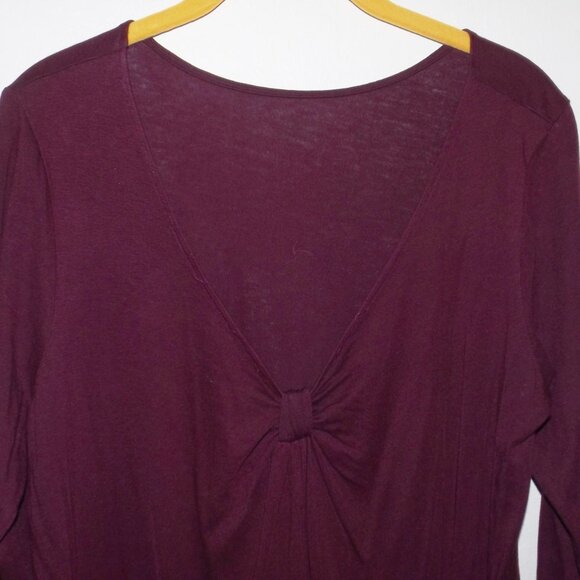 Purple long sleeve women's tee Size L (#EV1643) - Picture 3 of 6